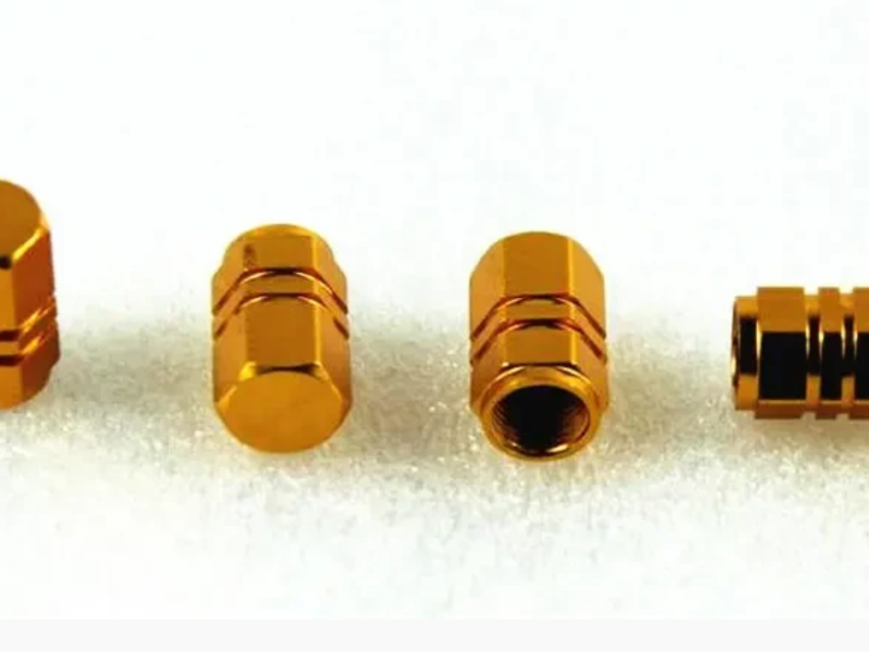 Алюминиевые колпачки на ниппель шины авто/вело/мото (4 шт)