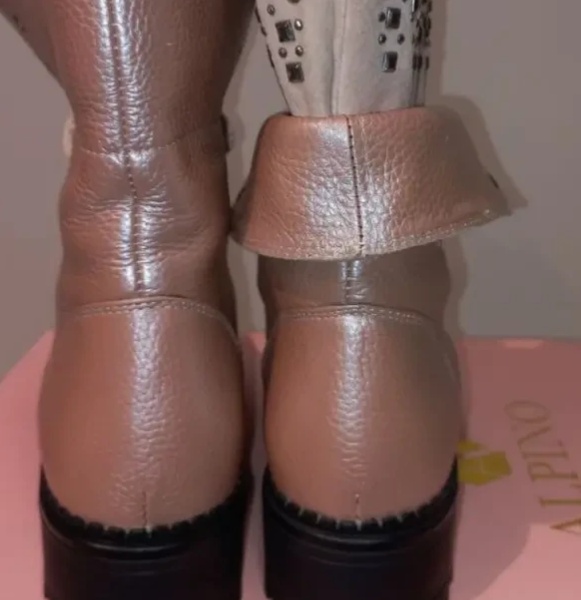 Шкіряні зимові чобітки, напівчобітки.