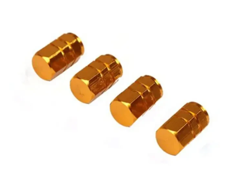 Алюминиевые колпачки на ниппель шины авто/вело/мото (4 шт)