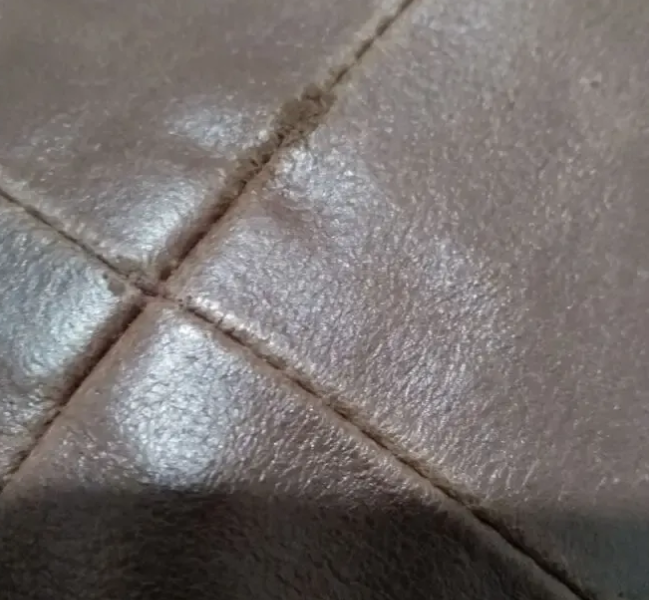 Кожаная коричневая женская юбка Benetton