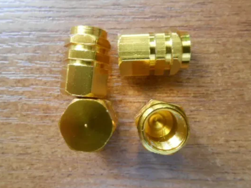 Алюминиевые колпачки на ниппель шины авто/вело/мото (4 шт)