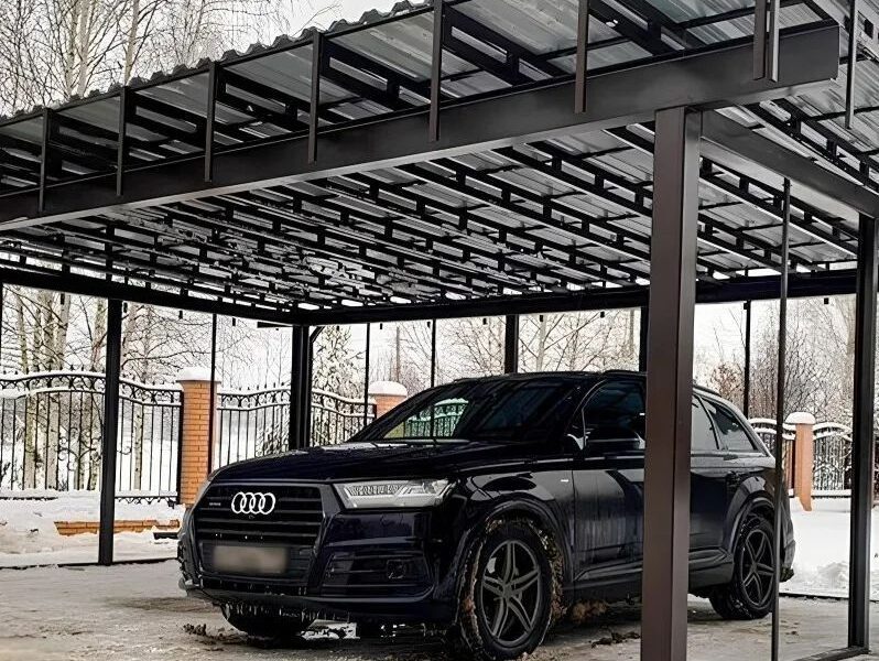 Ворота, навіс, паркани, металоконструкції, ангар, маф