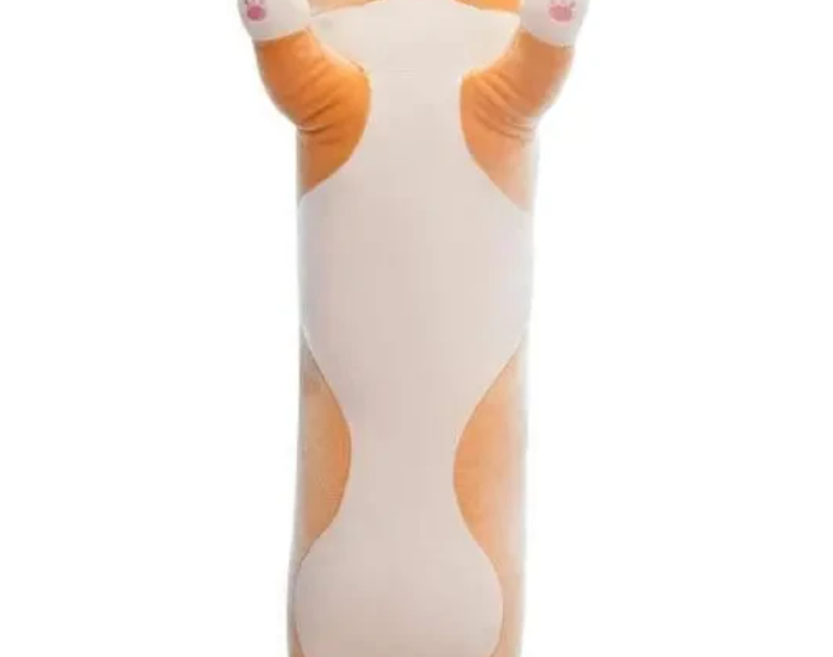 Гігантська м'яка плюшева іграшка Довгий Кіт Батон-подушка 110