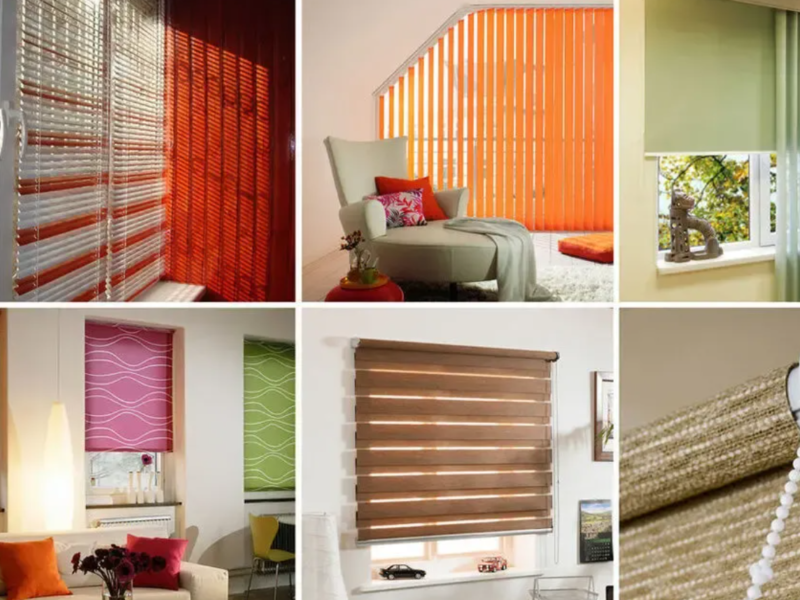 Жалюзи горизонтальные, вертикальные, тканевые, защитные