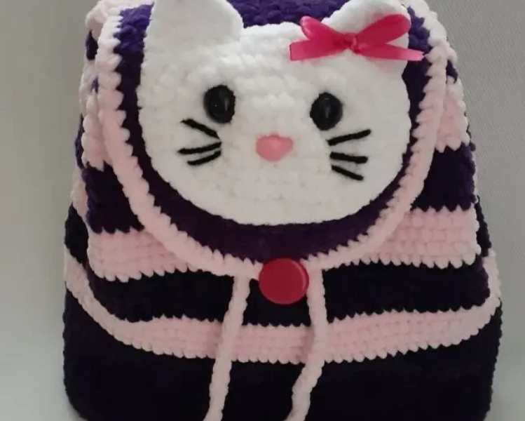 В'язана сумочка-чохол для пляшки. Ручна робота.