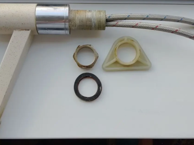 Кран смеситель BLANCO каменный, бежевый.