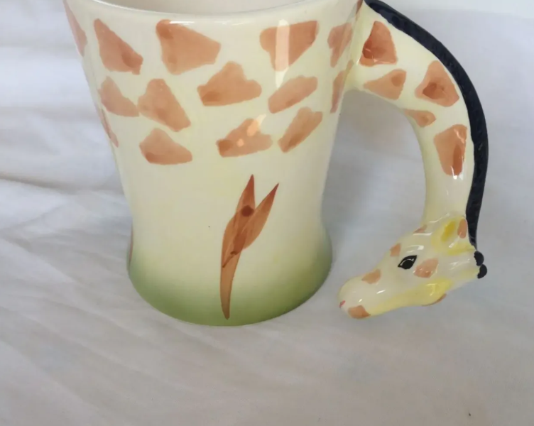 Чашка "Жираф" 3Д ручная работа