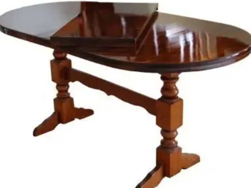 Стіл розкладний, Розсувний Стіл на 2-х ногах зі вставкою 40 см.