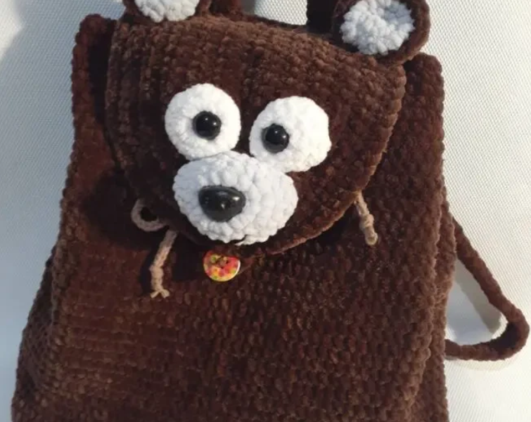 В'язана сумочка-чохол для пляшки. Ручна робота.