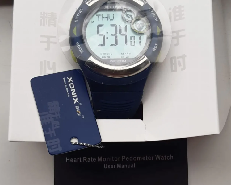 Часы смарт Xonix HRM3-004 синий 3D Pedometr, пульсометр, ИМТ, калории.