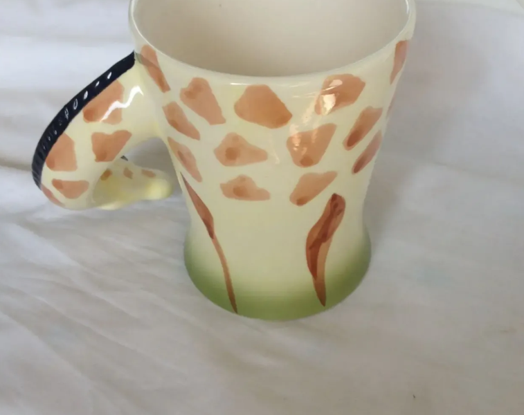 Чашка "Жираф" 3Д ручная работа