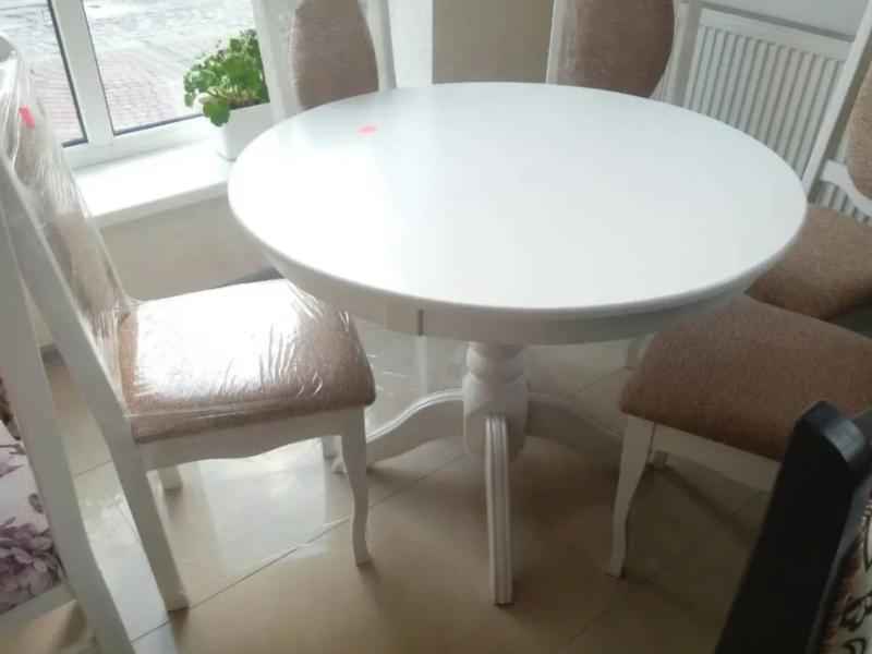 Меблі для ресторанів, Стіл Круглий Аврора на одній нозі