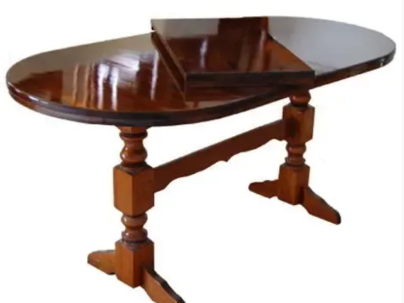 Стіл розкладний, Розсувний Стіл на 2-х ногах зі вставкою 40 см.