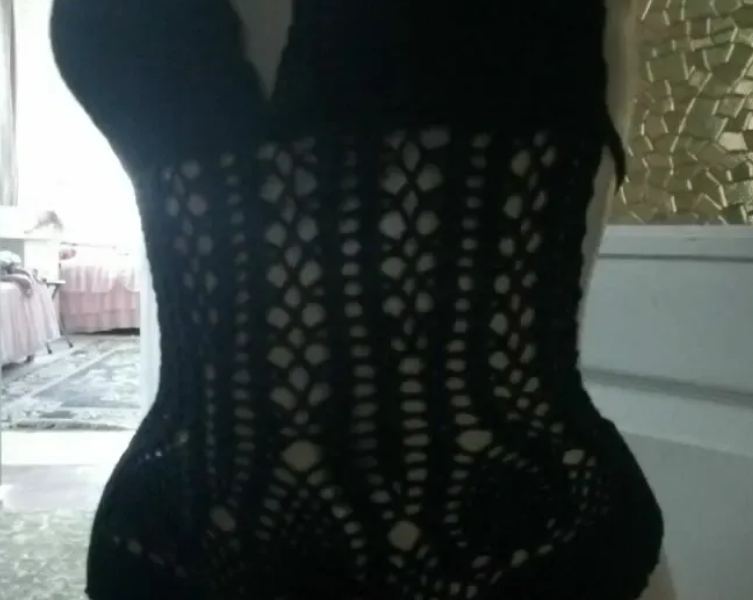 Купальник в'язаний гачком, 100% ручна робота