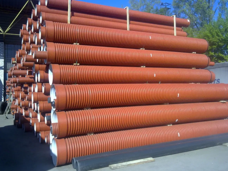 Трубы гофрированные для наружной канализации