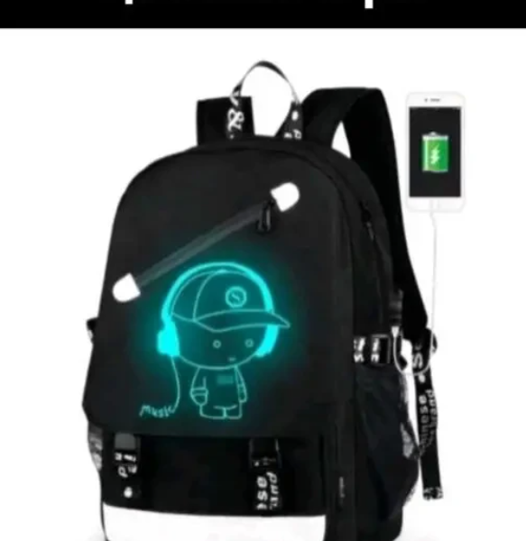 Водонепроникний рюкзак Music 3 USB, що світиться в темряві,