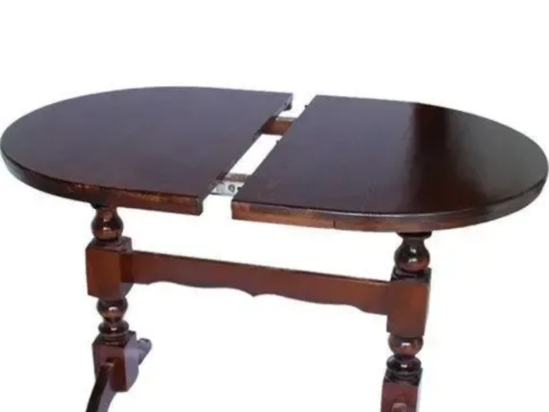 Стіл розкладний, Розсувний Стіл на 2-х ногах зі вставкою 40 см.