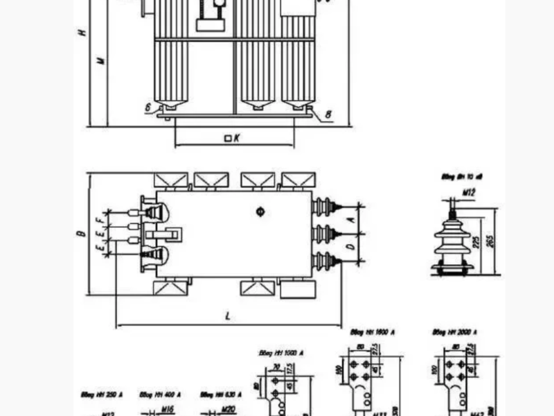 Трасформатори силові масляні типу ТМЗ 630 – 1000 кВА