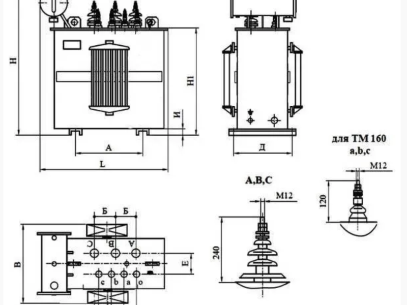 Трансформатор тм-160/10/0,4; тм-160/6/0,4; тм 160 ква
