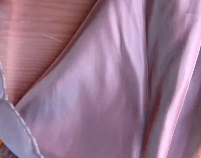 Ткань шифон 30 см органза сиреневая с графитным оттенком. торг