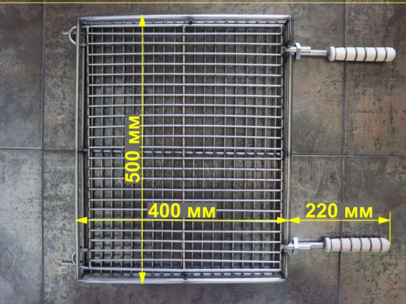 ешітка для гриля і барбекю з нерж сталі Сітка Решітка Гриль на мангал