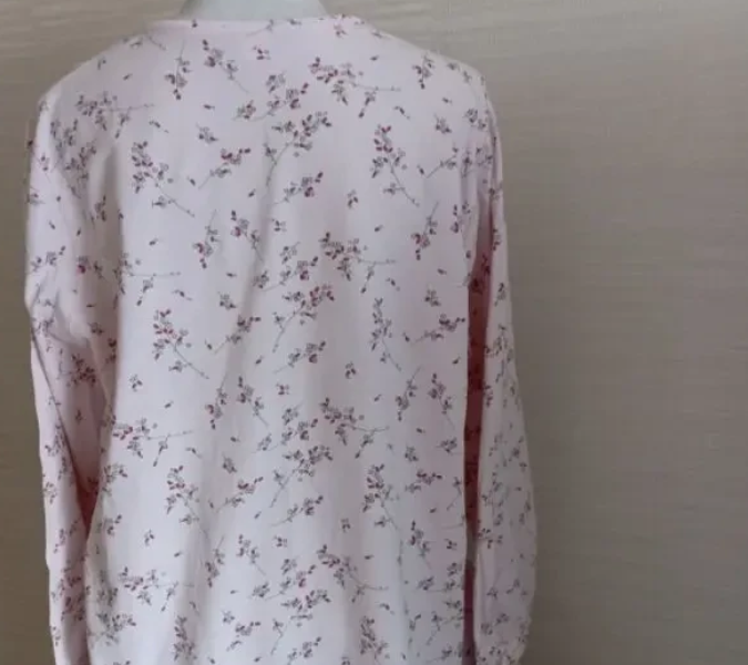 Ellen Amber Ночная рубашка женская трикотажная длинный рукав хлопок L