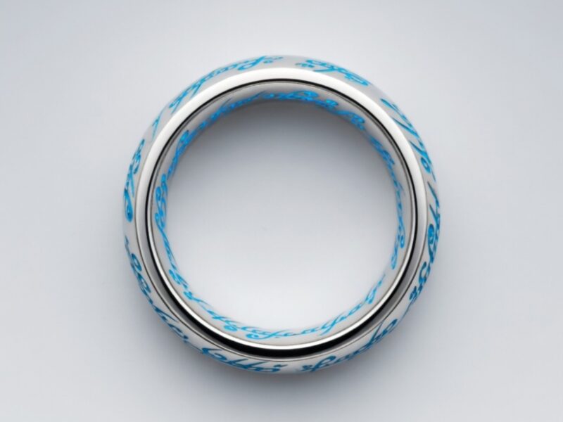 Кольцо Всевластия — светится в темноте бирюзовым. Размер 12. Новое