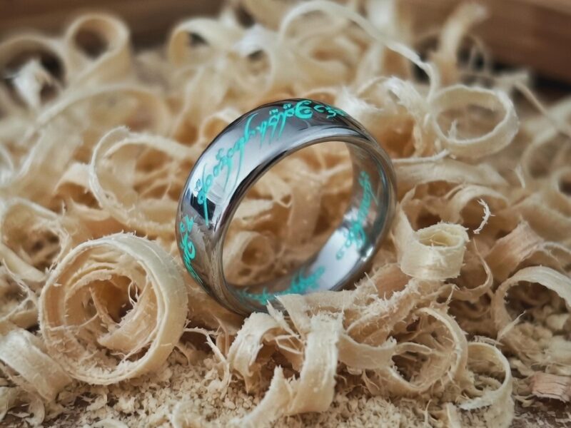 Кольцо Всевластия — светится в темноте бирюзовым. Размер 12. Новое