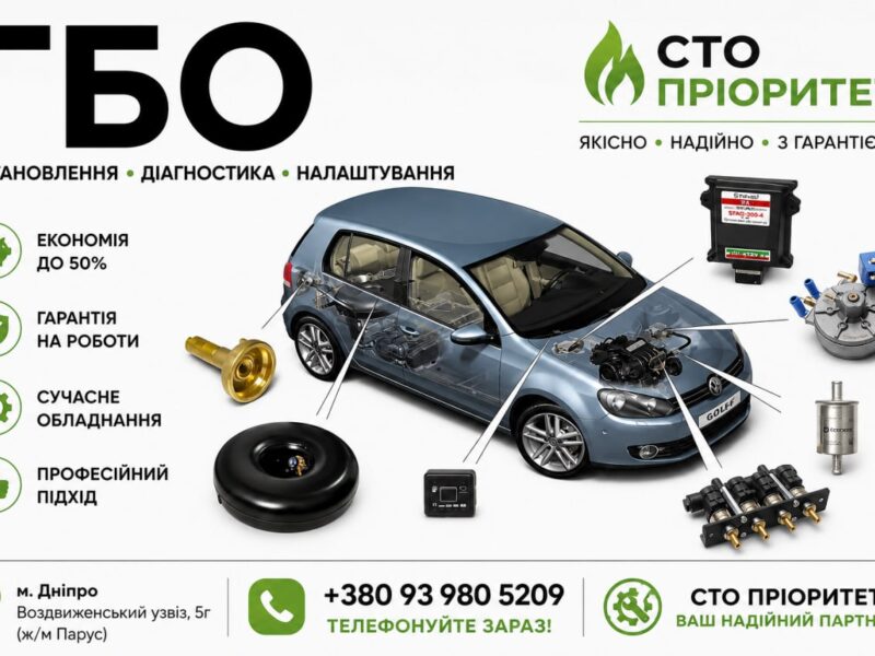ГБО Дніпро ціни, установка, діагностика, налаштування