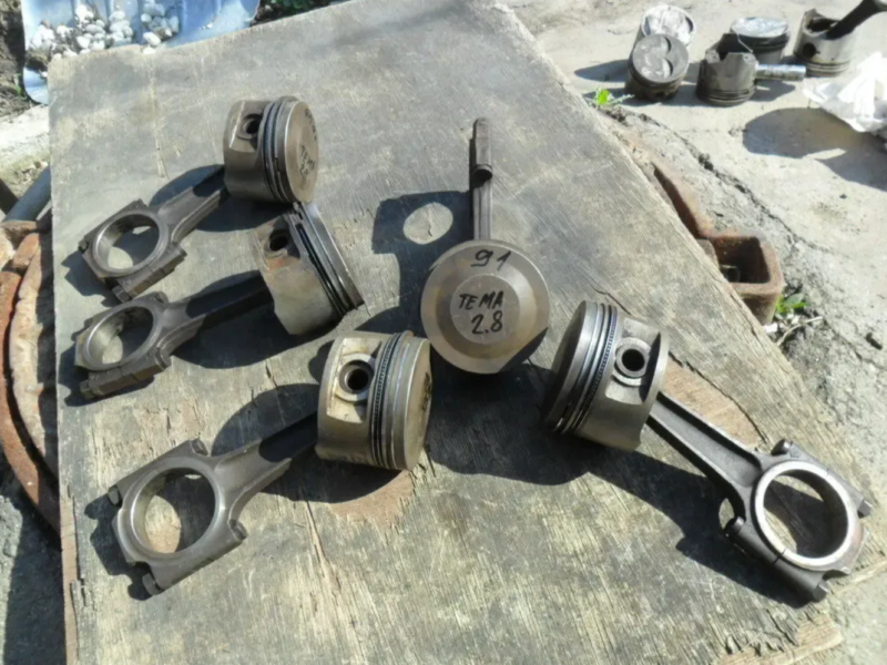 Поршень, шатун Лянча Тема 2.8 V6 i.e., 91.0 мм, оригинал, 834E.146
