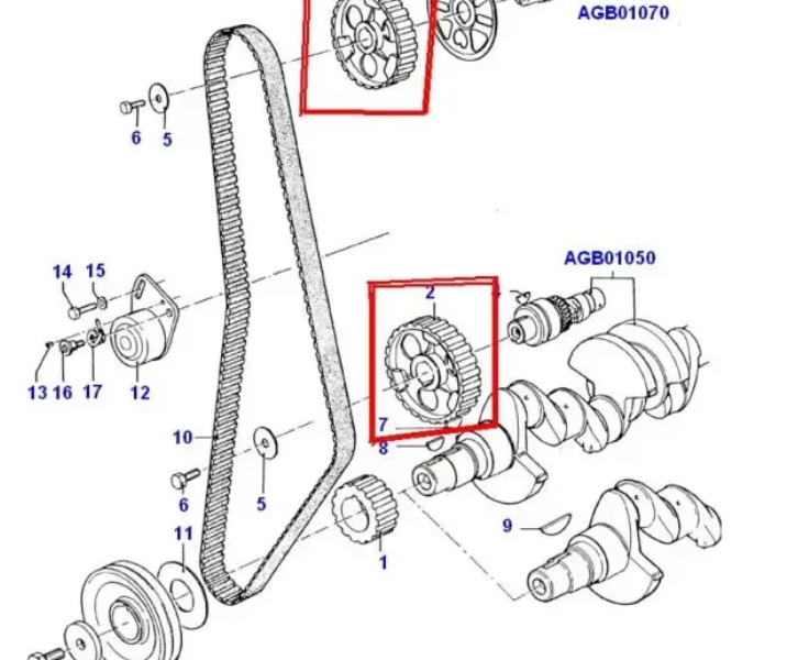 84HM6A256AA, Шестерня распредвала Форд Сиерра 1.6-2.0, OHC, оригинал